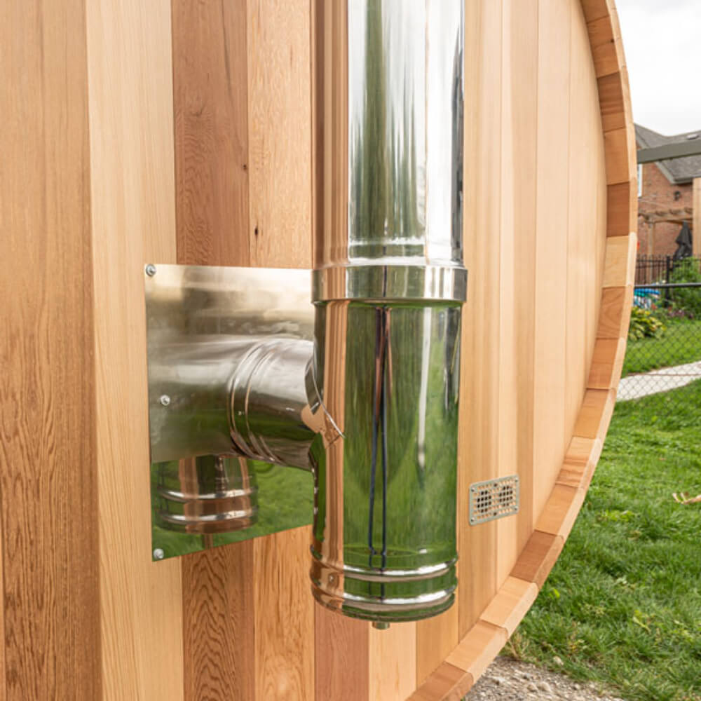 Dundalk Chimney & Heat Shield Set For Out the Back Wall - Pilates Reformers Plus