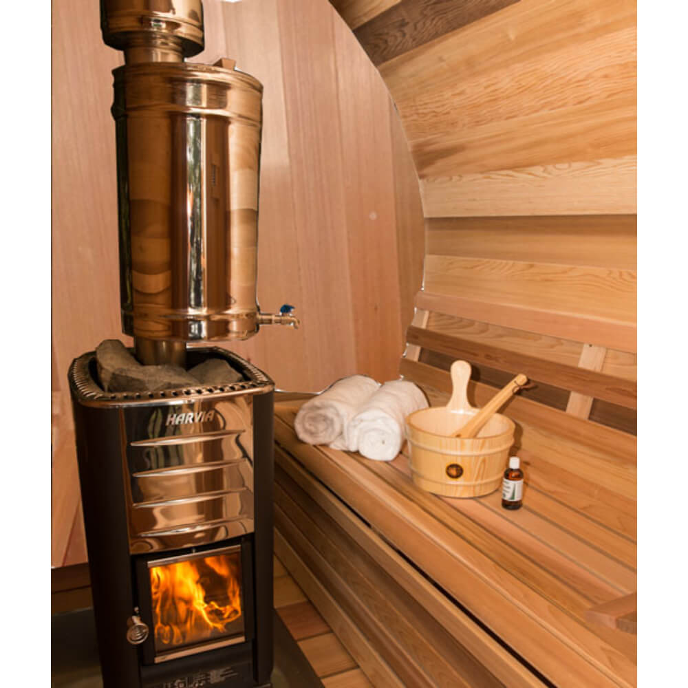 Dundalk Chimney & Heat Shield Set for out the Top with Water Tank - Pilates Reformers Plus