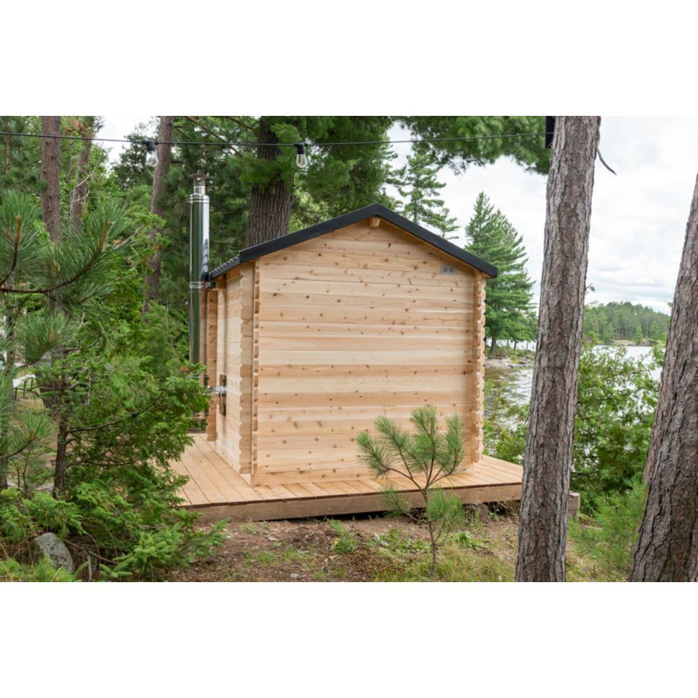 Dundalk CT Georgian Cabin Sauna with Changeroom - Pilates Reformers Plus