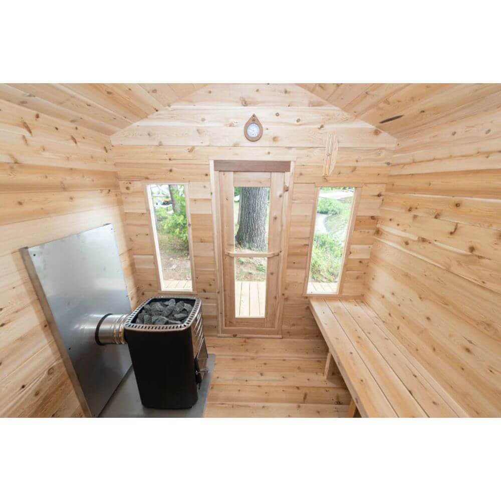 Dundalk CT Georgian Cabin Sauna with Changeroom - Pilates Reformers Plus