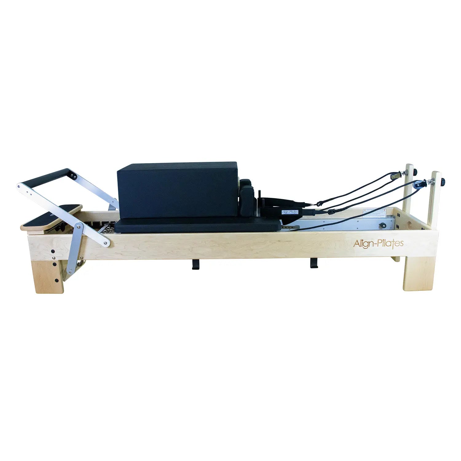 Align Pilates M8 Pro Maple Wood Reformer and Sitting Box Bundle - Pilates Reformers Plus