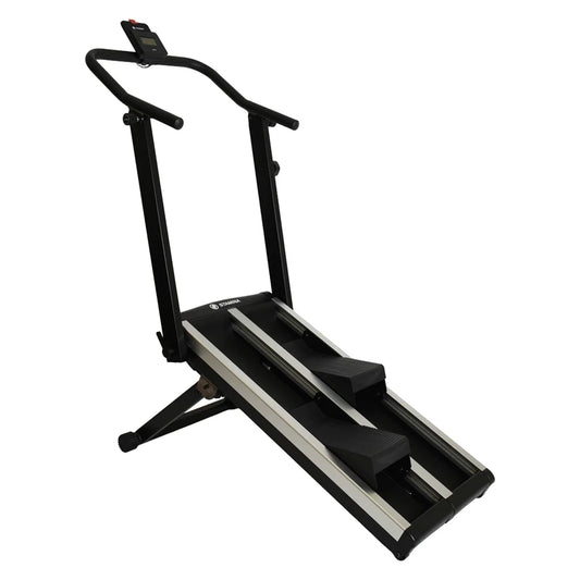 foldable stair climber machine for home workouts with adjustable resistance and incline