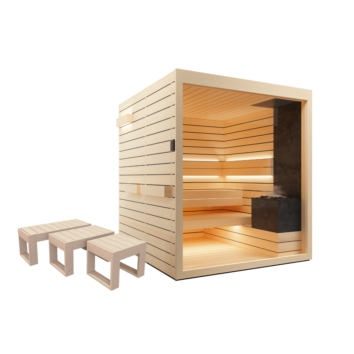 Auroom Nativa 2-Person Indoor Traditional Sauna