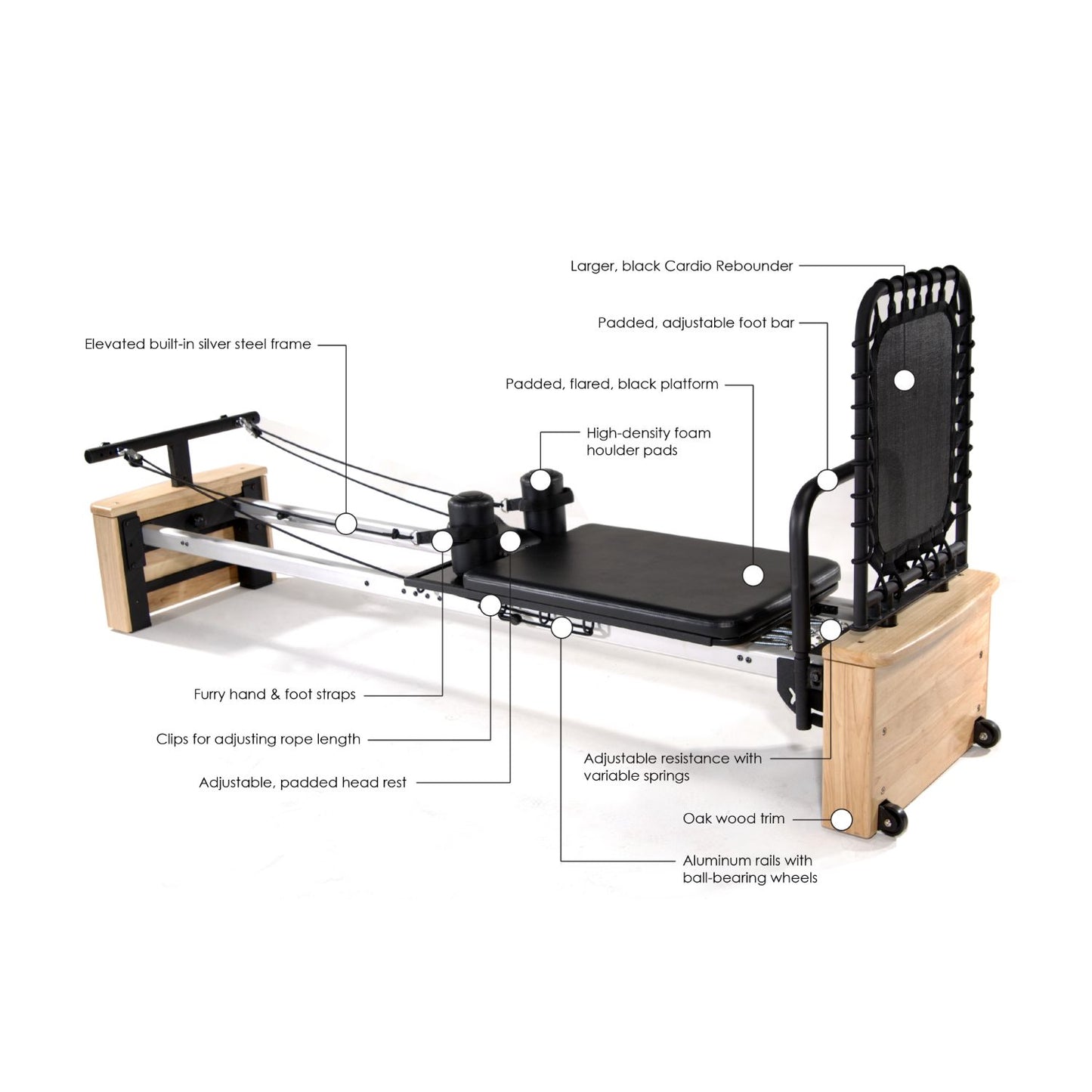 Stamina AeroPilates Pro XP 557 Pilates Reformer with Rebounder - Pilates Reformers Plus