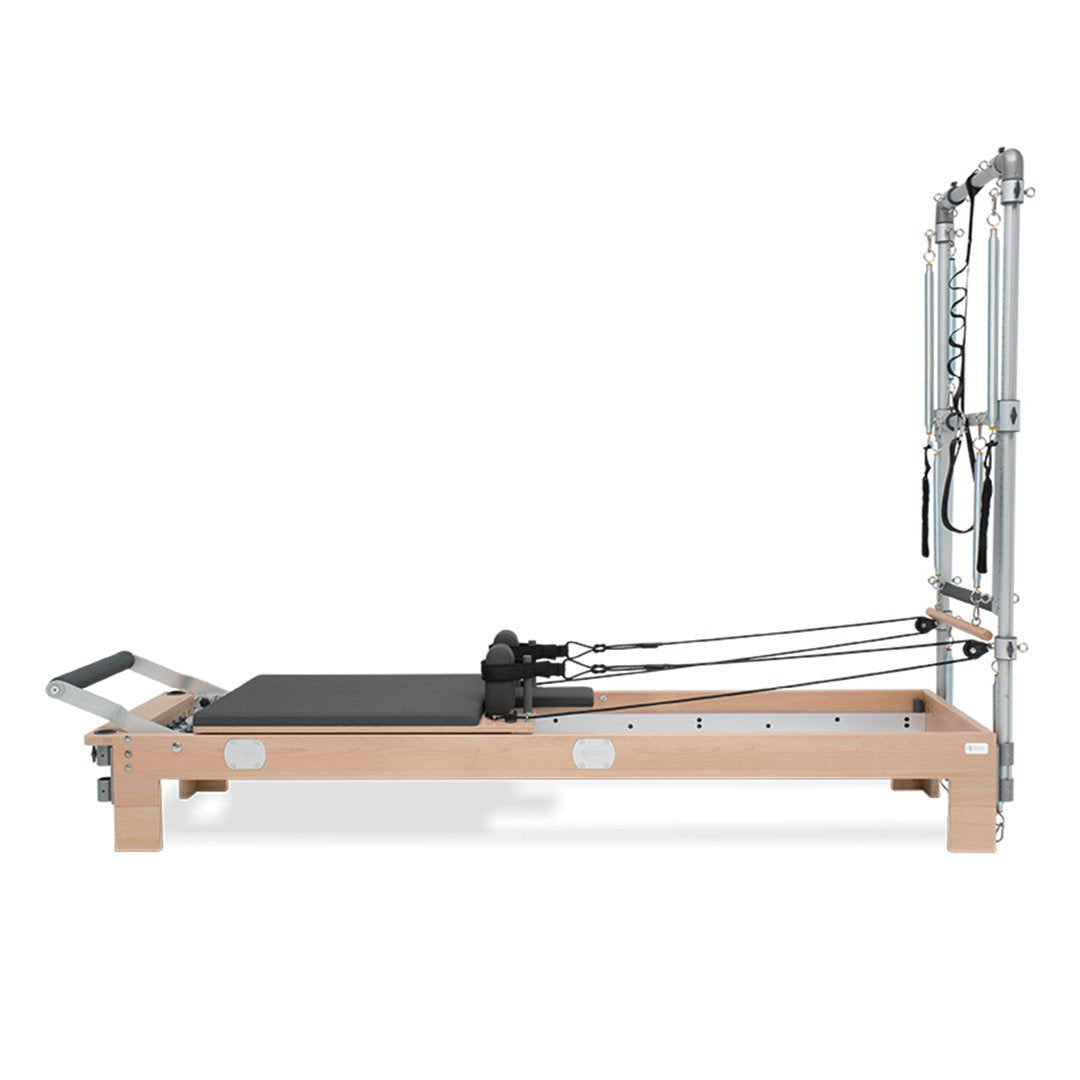 BASI Systems Wood Pilates Reformer with Tower - Pilates Reformers Plus
