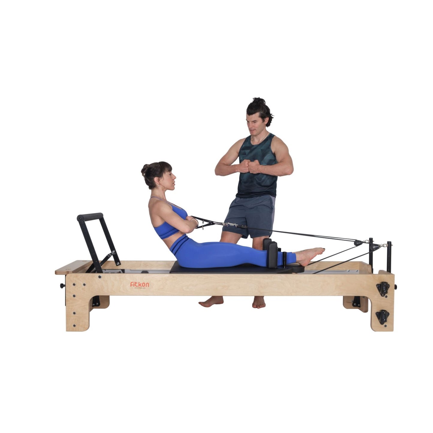 Fitkon Powerhouse Pilates Reformer Machine - Pilates Reformers Plus