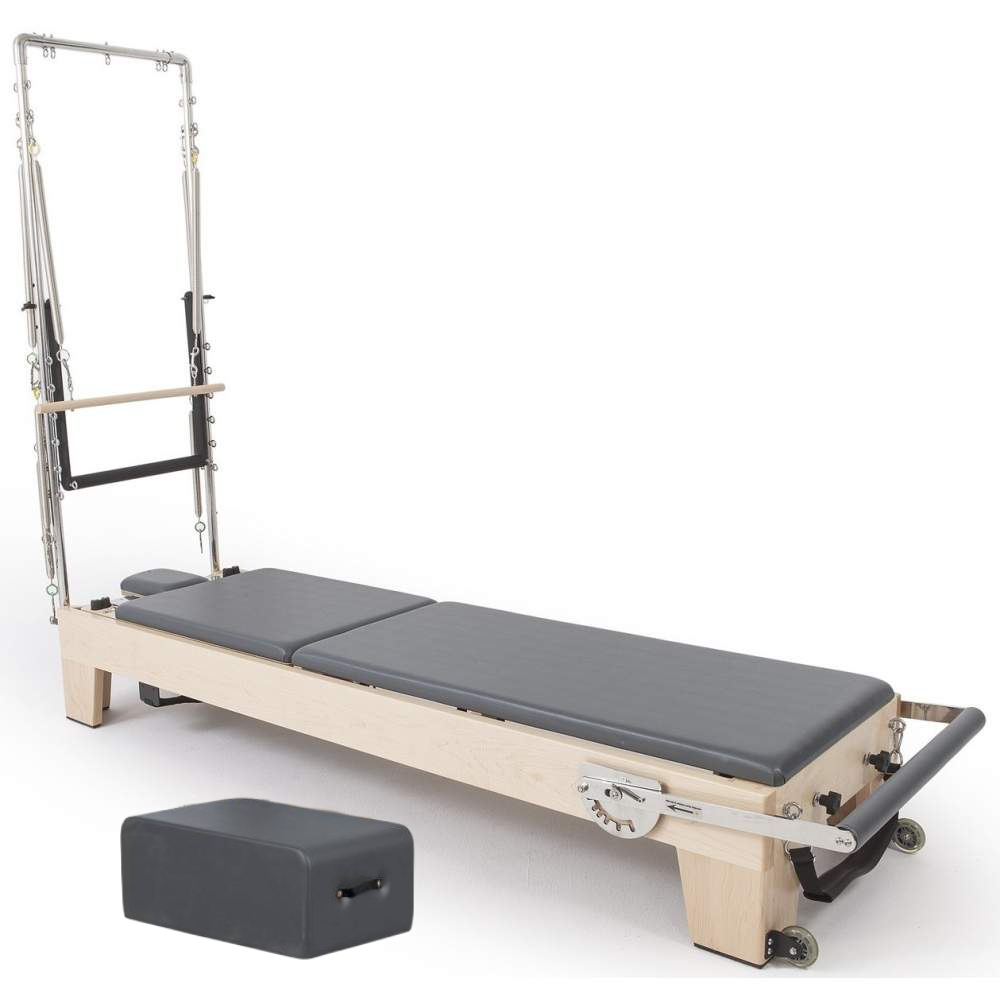 Elina Pilates Elite Wood Reformer with Tower - Pilates Reformers Plus