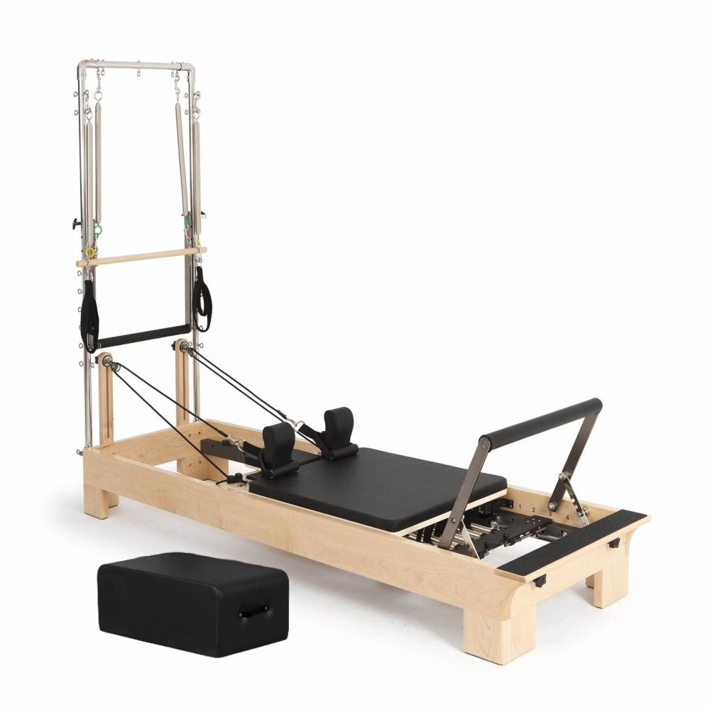 Buy Elina Pilates Wood Reformer with Tower with Free Shipping Buy Elina Pilates Wood Reformer with Tower with Free Shipping