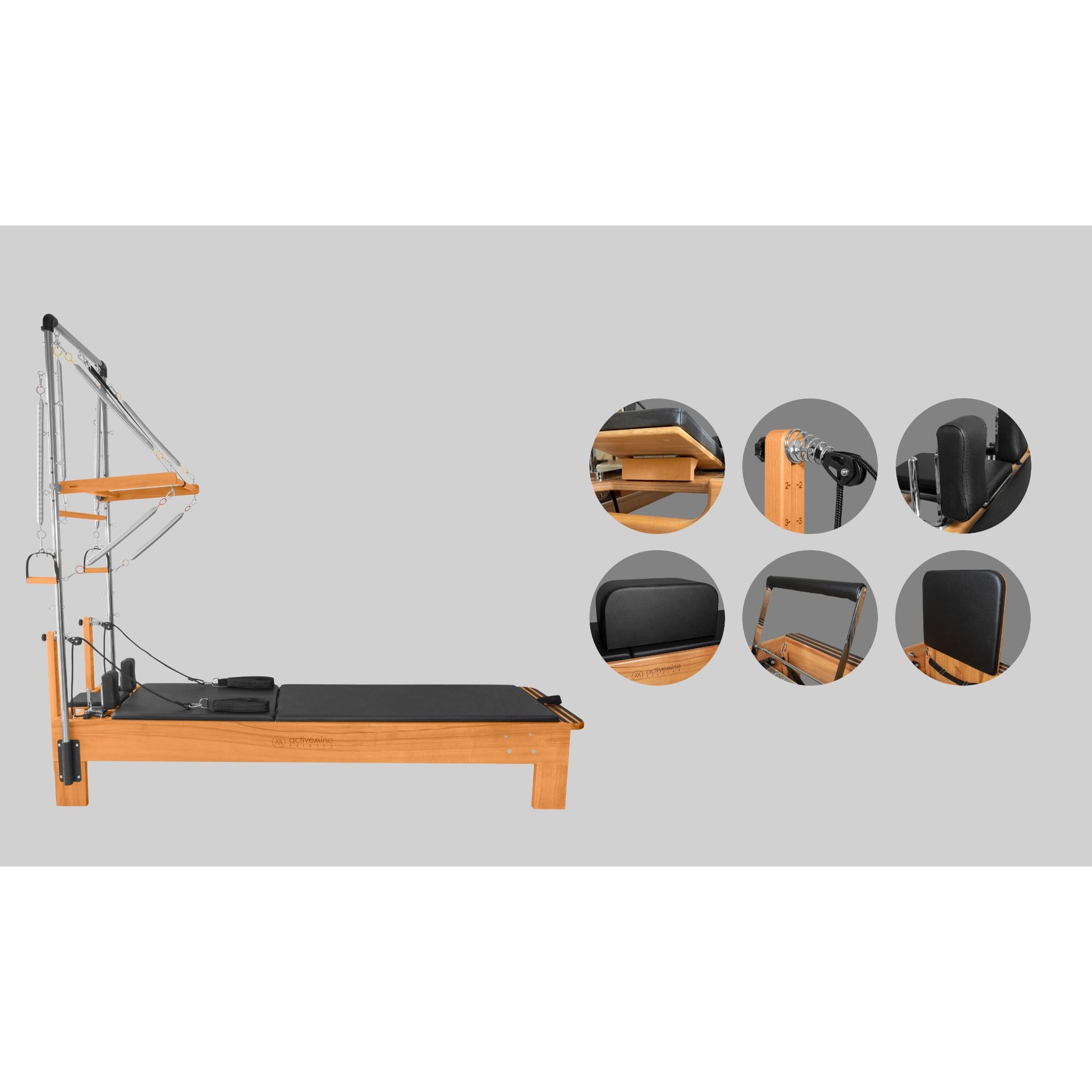 Activemine Pilates Reformer with Tower - Pilates Reformers Plus