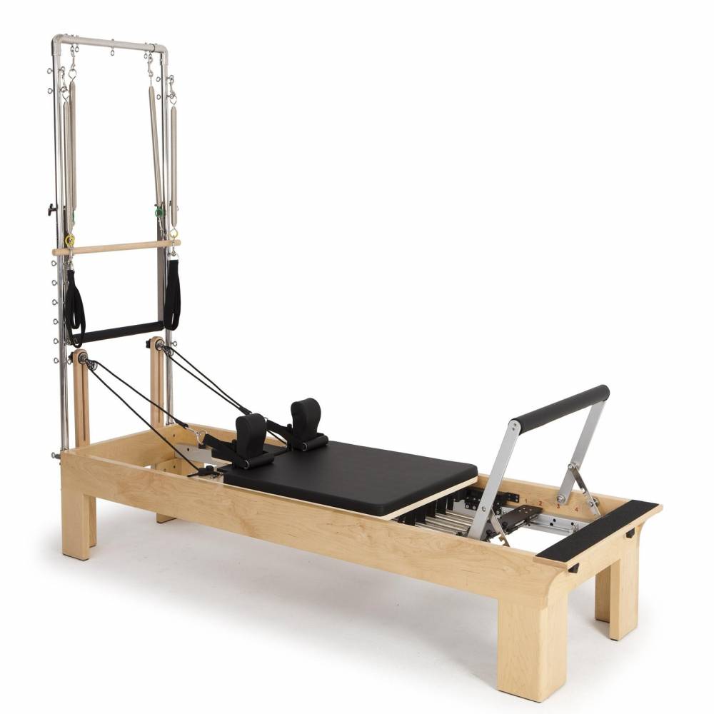 Elina Pilates Physio Wood Reformer with Tower - Pilates Reformers Plus