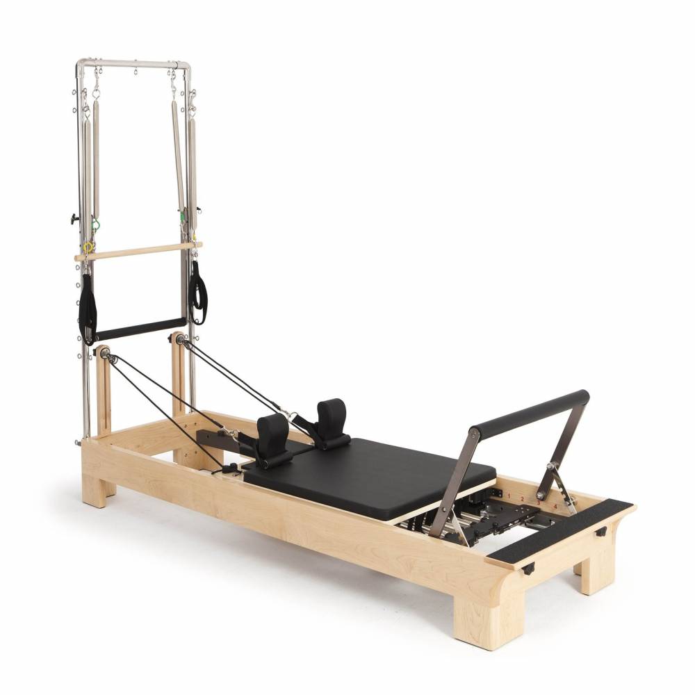 Elina Pilates Wood Reformer with Tower - Pilates Reformers Plus