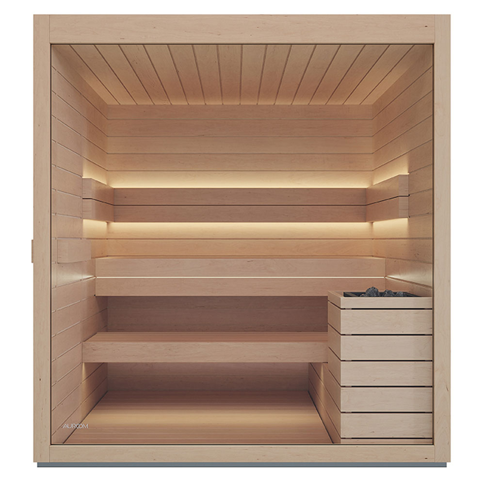 Auroom Nativa Wood Indoor Modular Cabin Sauna Kit - Pilates Reformers Plus
