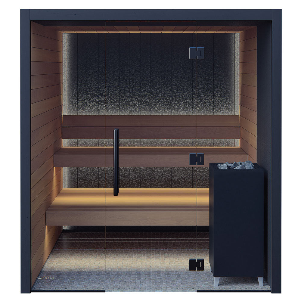 Auroom Vulcana Wood Indoor Modular Cabin Sauna Kit - Pilates Reformers Plus