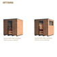 Auroom Garda Wood Outdoor Modular Cabin Sauna Kit - Pilates Reformers Plus