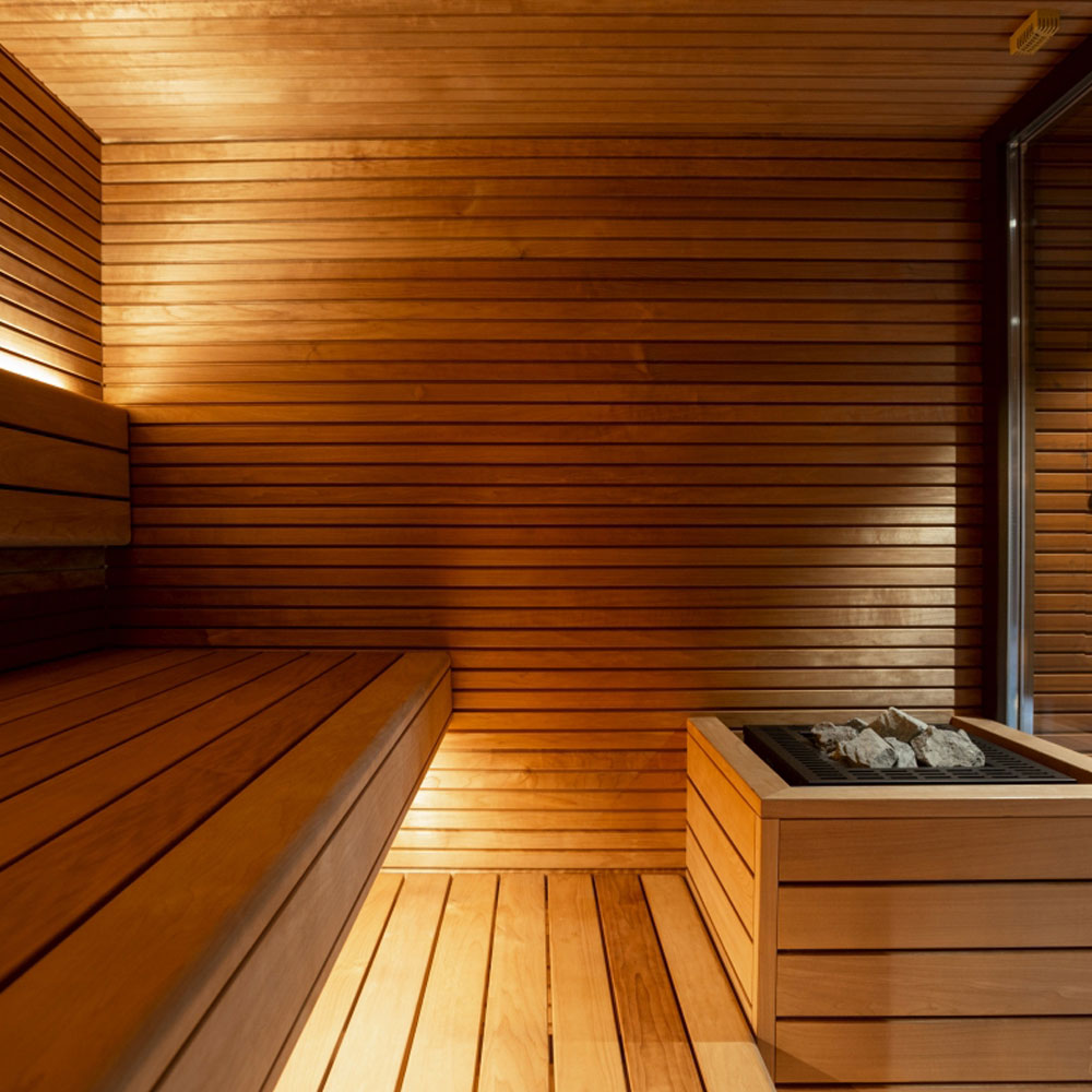 Auroom Arti Wood Outdoor Modular Cabin Sauna Kit - Pilates Reformers Plus