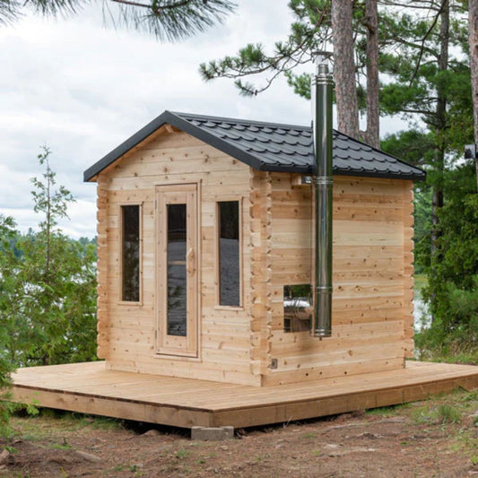 Dundalk CT Georgian Cabin Sauna with Changeroom - Pilates Reformers Plus