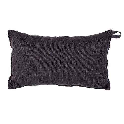 Auroom Linen and Cotton Blend Black Sauna Pillow - Pilates Reformers Plus