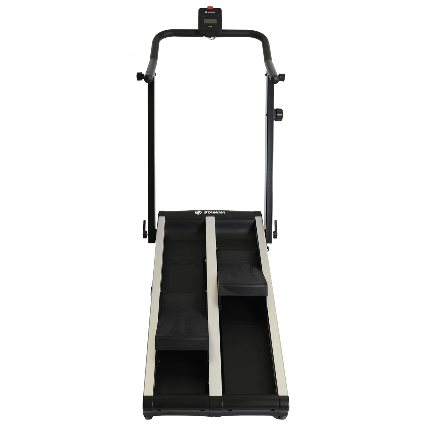 foldable stair climber machine for home workouts with adjustable resistance and incline