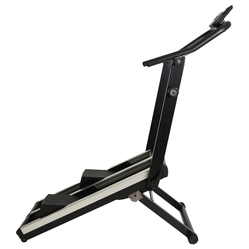 foldable stair climber machine for home workouts with adjustable resistance and incline