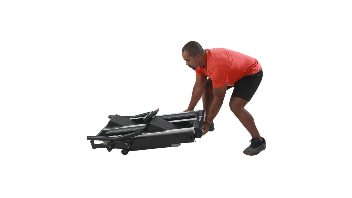 foldable stair climber machine for home workouts with adjustable resistance and incline