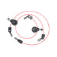 Pair of upgraded short resistance cables designed for rear-end machine installation