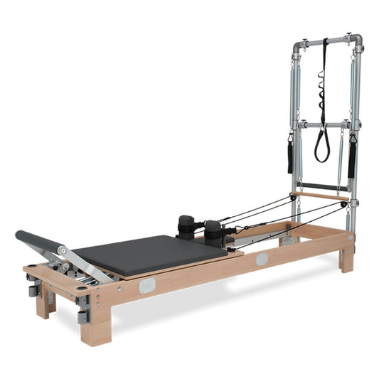 BASI Systems Wood Pilates Reformer with Tower - Pilates Reformers Plus