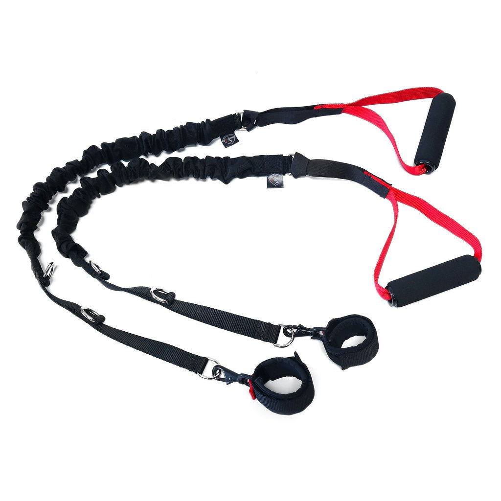 Lagree Fitness Micro Cables w/ Red Handle Bundle - Pilates Reformers Plus