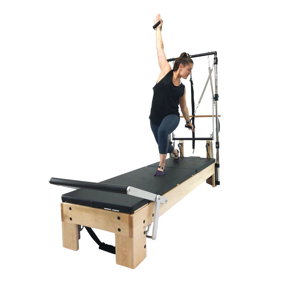 Align Pilates M8 Pro Maple Wood Reformer with Tower - Pilates Reformers Plus