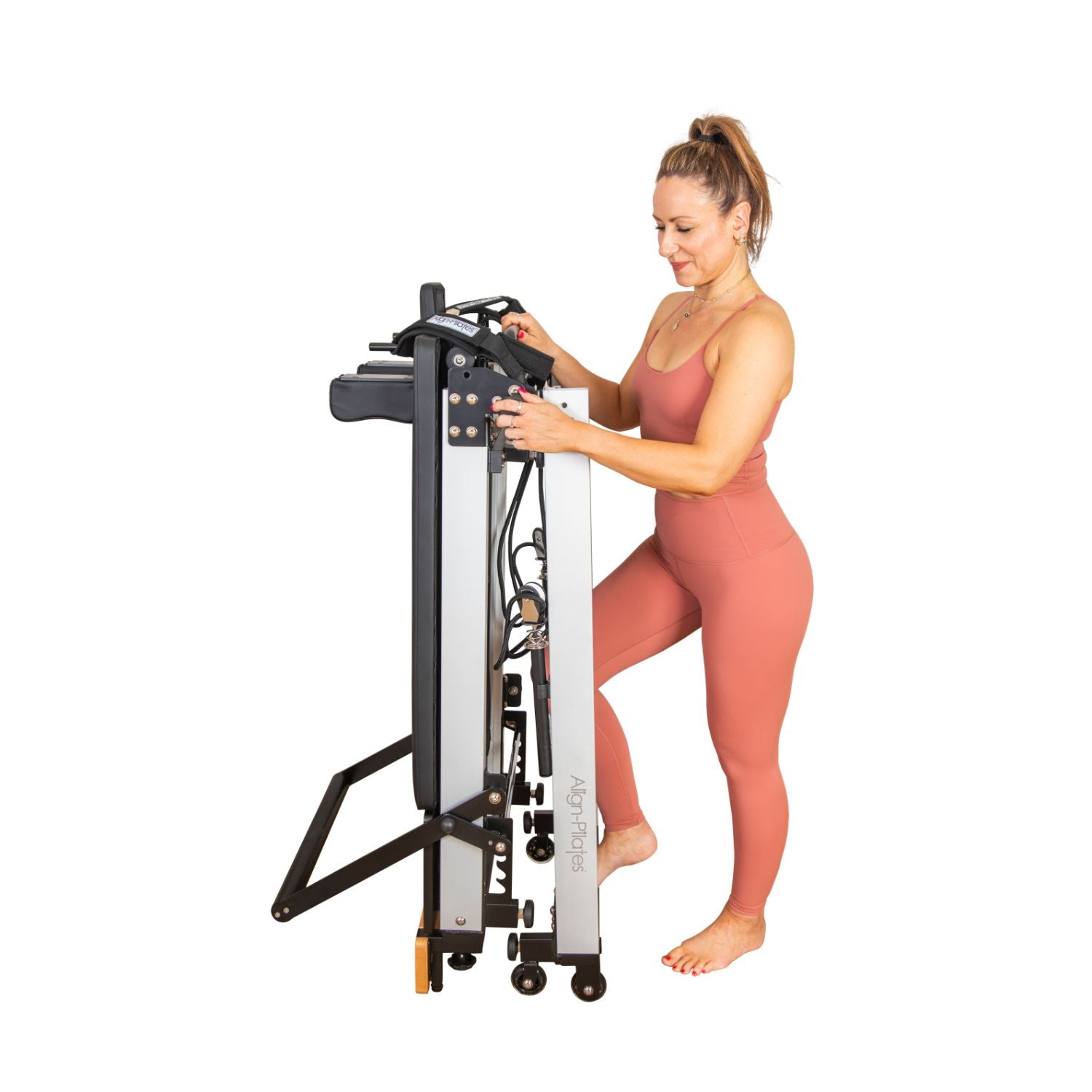  Pilates Reformer Machine for Home Workouts, Foldable