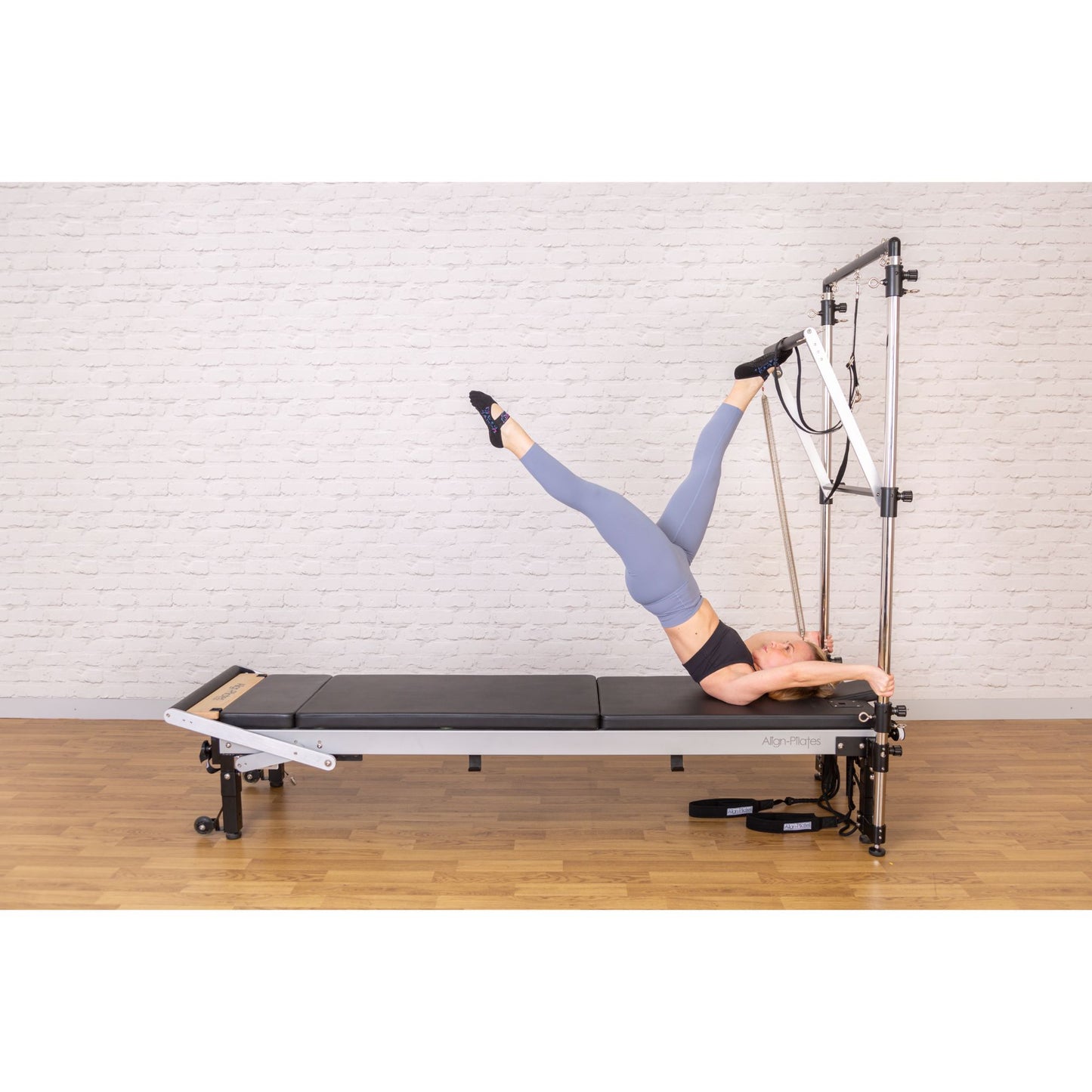 Align-Pilates M8-Pro RC Wood Reformer with Half-Cadillac Tower