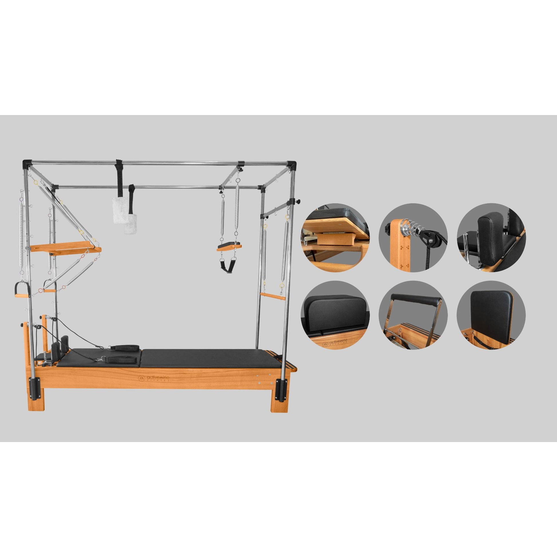 Buy Activemine Pilates Reformer with Tower with Free Shipping