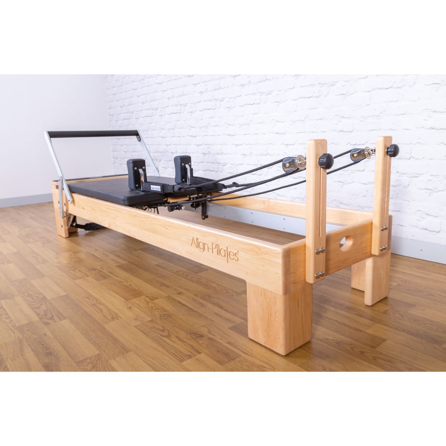 Align Pilates M8-Pro Maple Wood Reformer & Pro Sitting Box