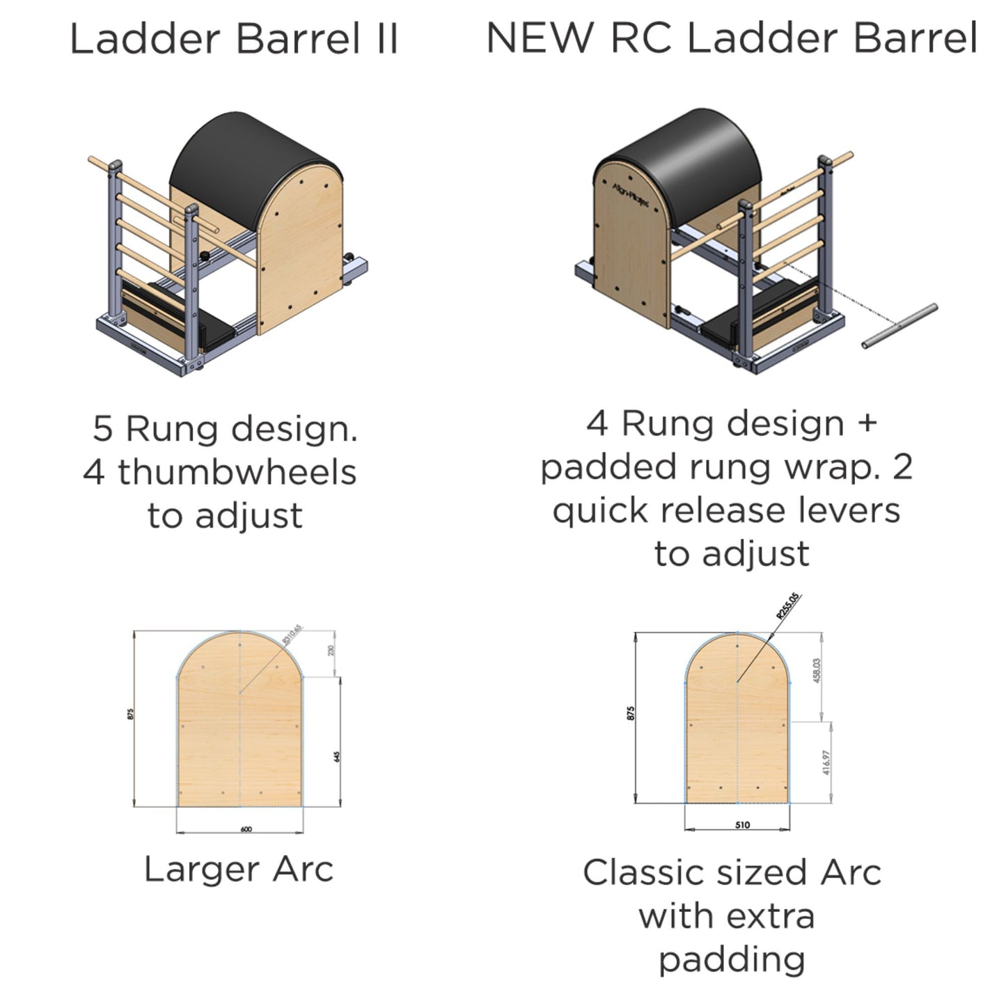 Pilates Ladder Barrel - Pilates Arc Barrel