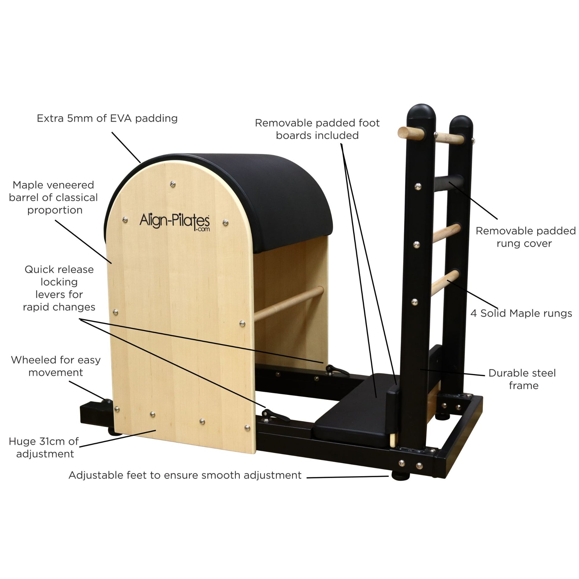 Buy Align Pilates Ladder Barrel with Free Shipping – Pilates Reformers Plus