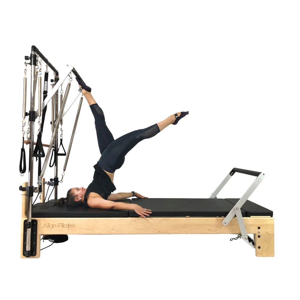 Align Pilates M8 Pro Maple Wood Reformer with Tower - Pilates Reformers Plus