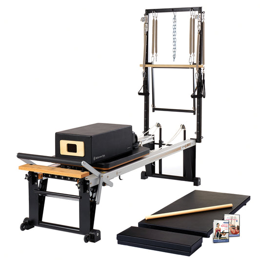 DZ135 Yoga studio white aluminium Alloy pilates reformer machine -  Automatic / Black / Black