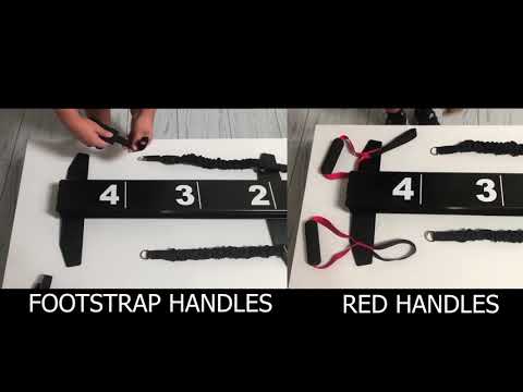 Lagree Fitness Micro Cables w/ Red Handle Bundle - Pilates Reformers Plus