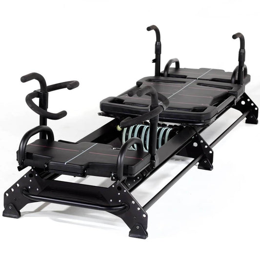 Reformer with Reformer Accessories, Multifunctional Foldable Pilates  Reformer Workout Machine, Reformer Box, Padded Jump Board, Bearing Capacity  100KG : : Sports & Outdoors