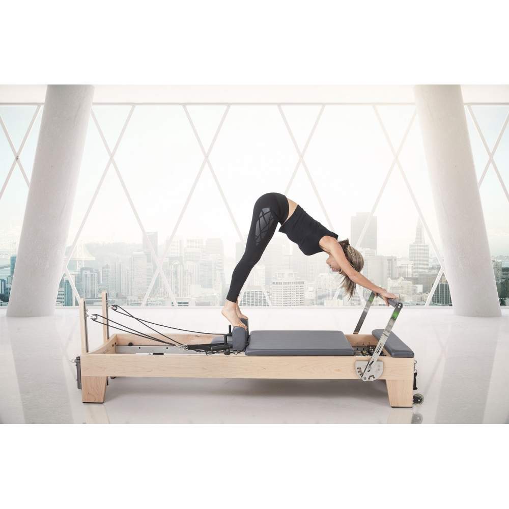 Elina Pilates Elite Wood Reformer with Tower - Pilates Reformers Plus