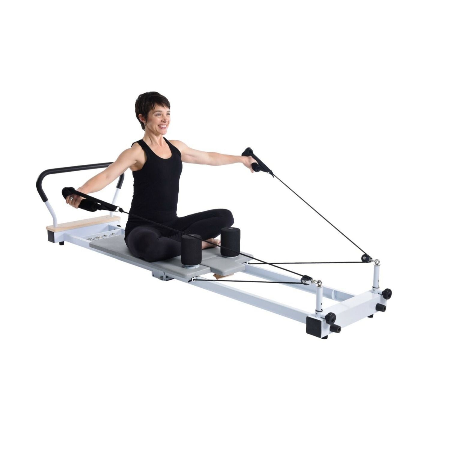  AeroPilates Reformer 266 - Pilates Reformer Workout Machine  for Home Gym - Cardio Fitness Rebounder- Up to 300 lbs Weight Capacity : Pilates  Reformer Rebounder : Sports & Outdoors